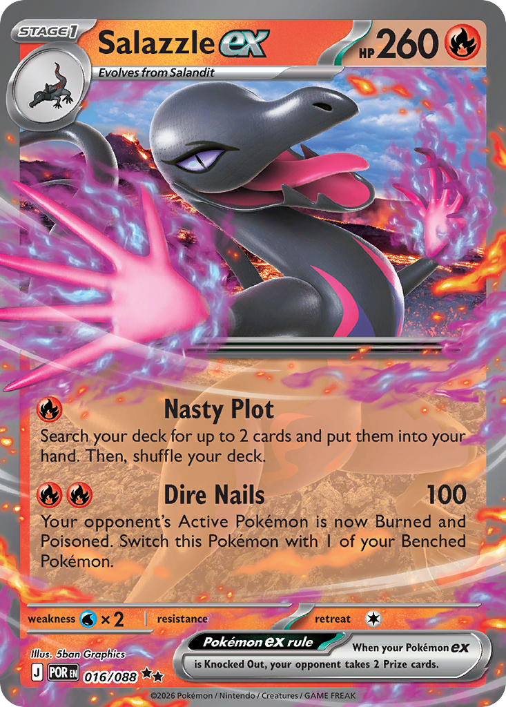 Salazzle ex 016/088 Double Rare