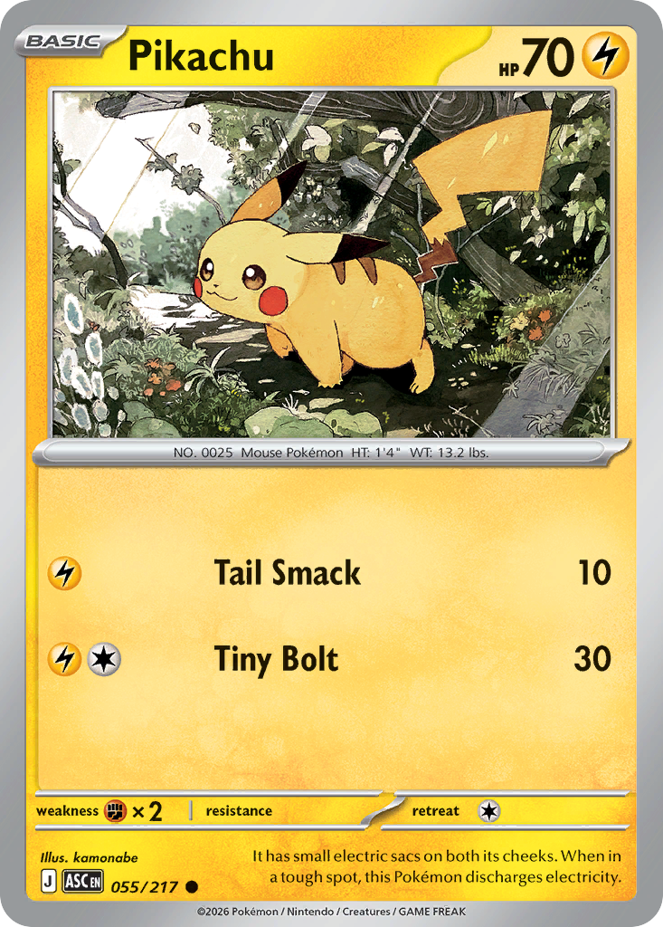 Pikachu 055/217 Ascended Heroes