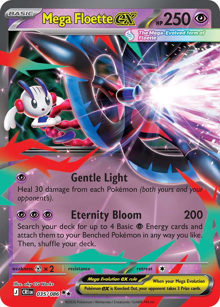 Mega Floette ex 035/086 Chaos Rising Double Rare