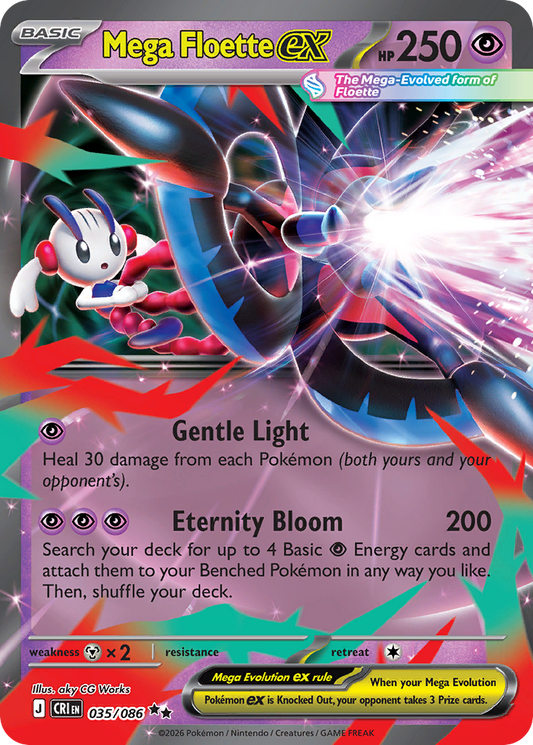Mega Floette ex 035/086 Chaos Rising Double Rare