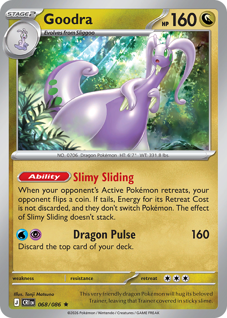 Goodra 068/086 Chaos Rising Holo Rare
