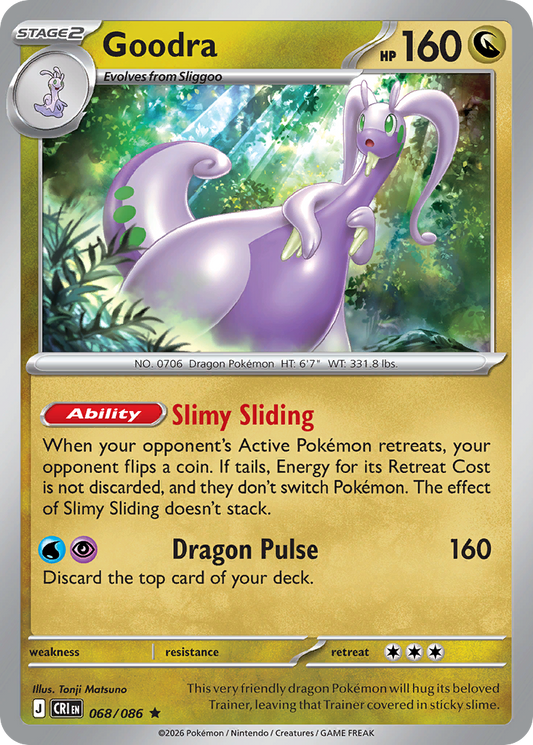 Goodra 068/086 Chaos Rising Holo Rare