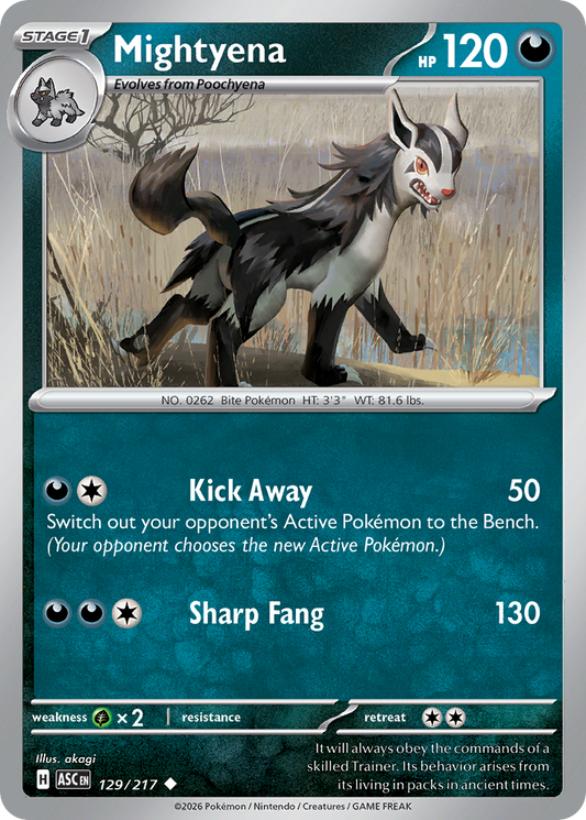 Mightyena 129/217 Ascended Heroes