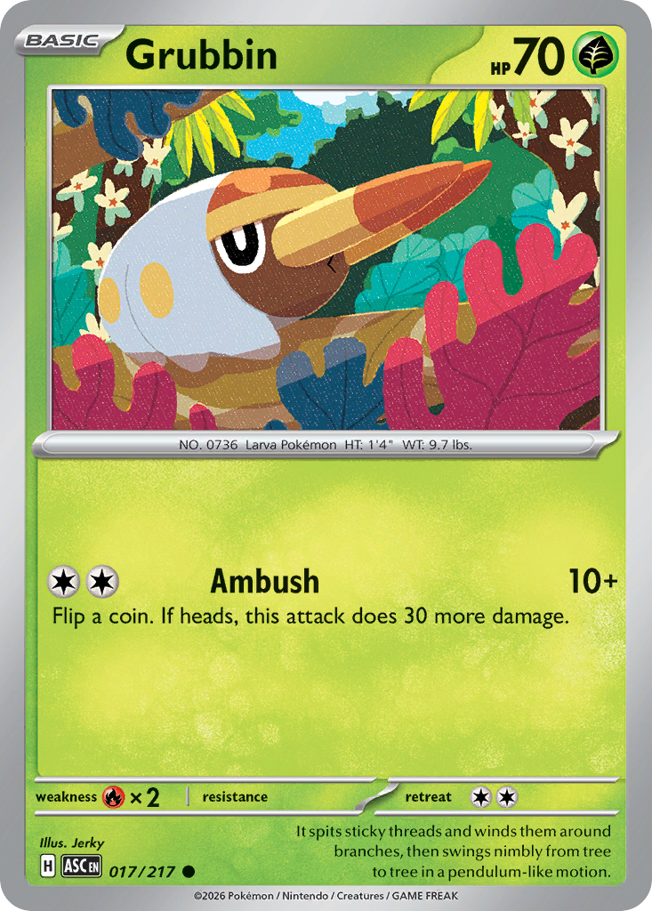 Grubbin 017/217 Ascended Heroes