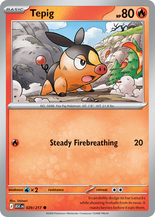 Tepig 029/217 Ascended Heroes