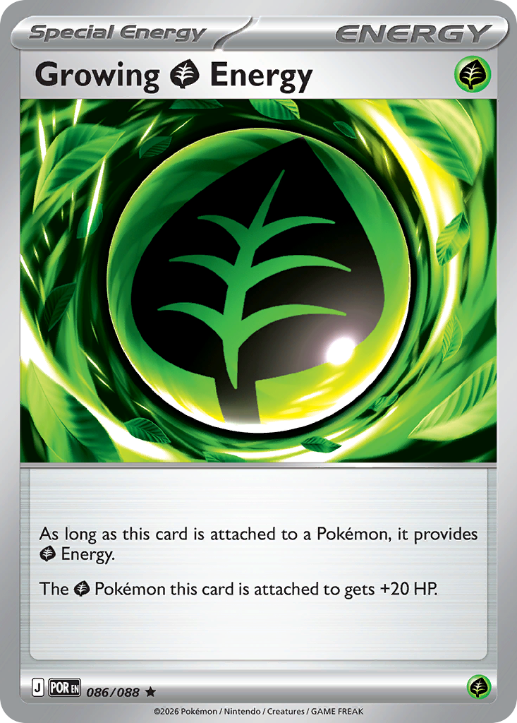 Growing Grass Energy 086/088 Holo Rare