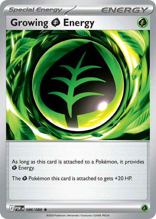 Growing Grass Energy 086/088 Holo Rare