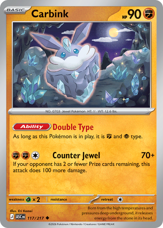 Carbink 117/217 Ascended Heroes