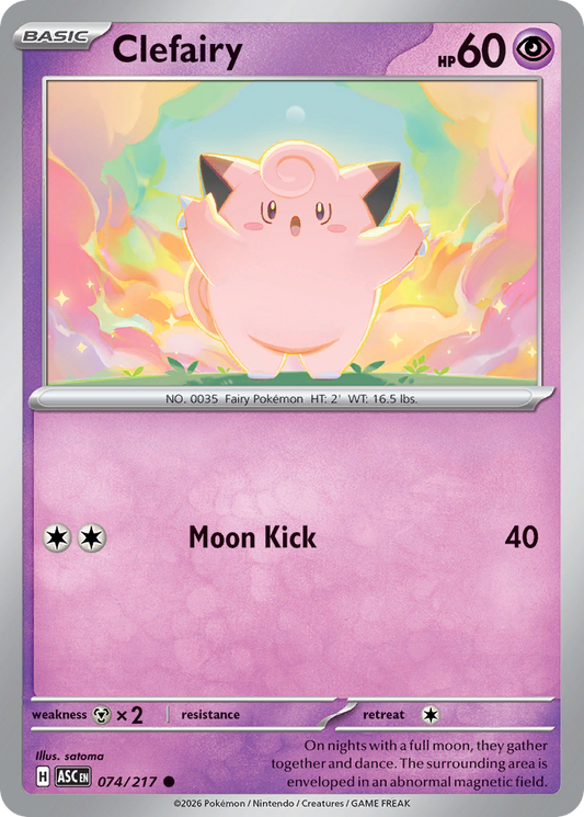 Clefairy 074/217 Ascended Heroes
