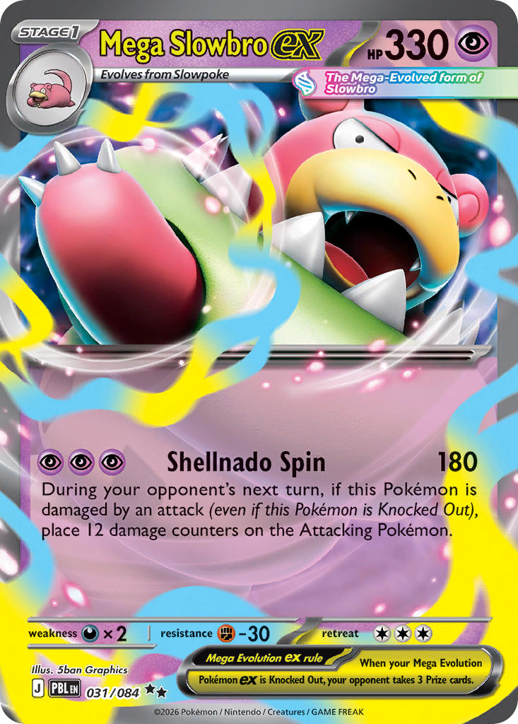 Mega Slowbro ex 031/084 Pitch Black Double Rare