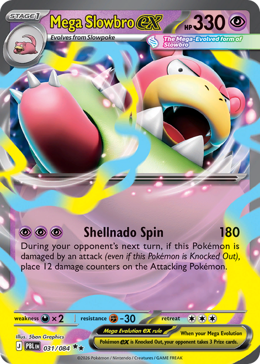 Mega Slowbro ex 031/084 Pitch Black Double Rare