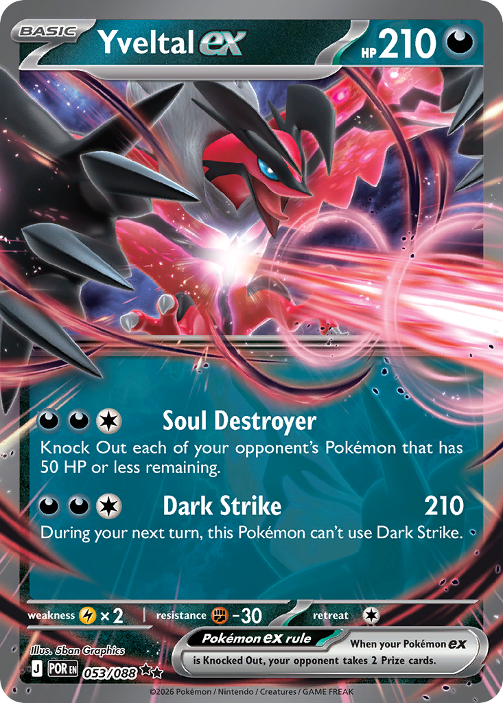 Yveltal ex 053/088 Double Rare