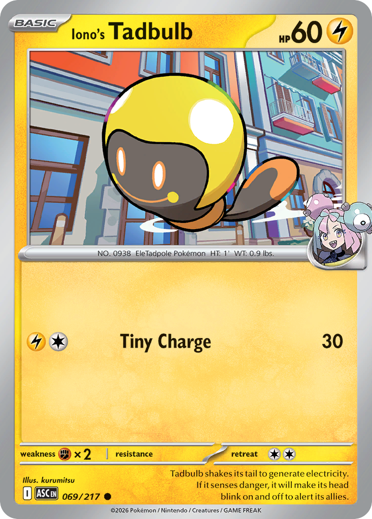 Iono's Tadbulb 069/217 Ascended Heroes