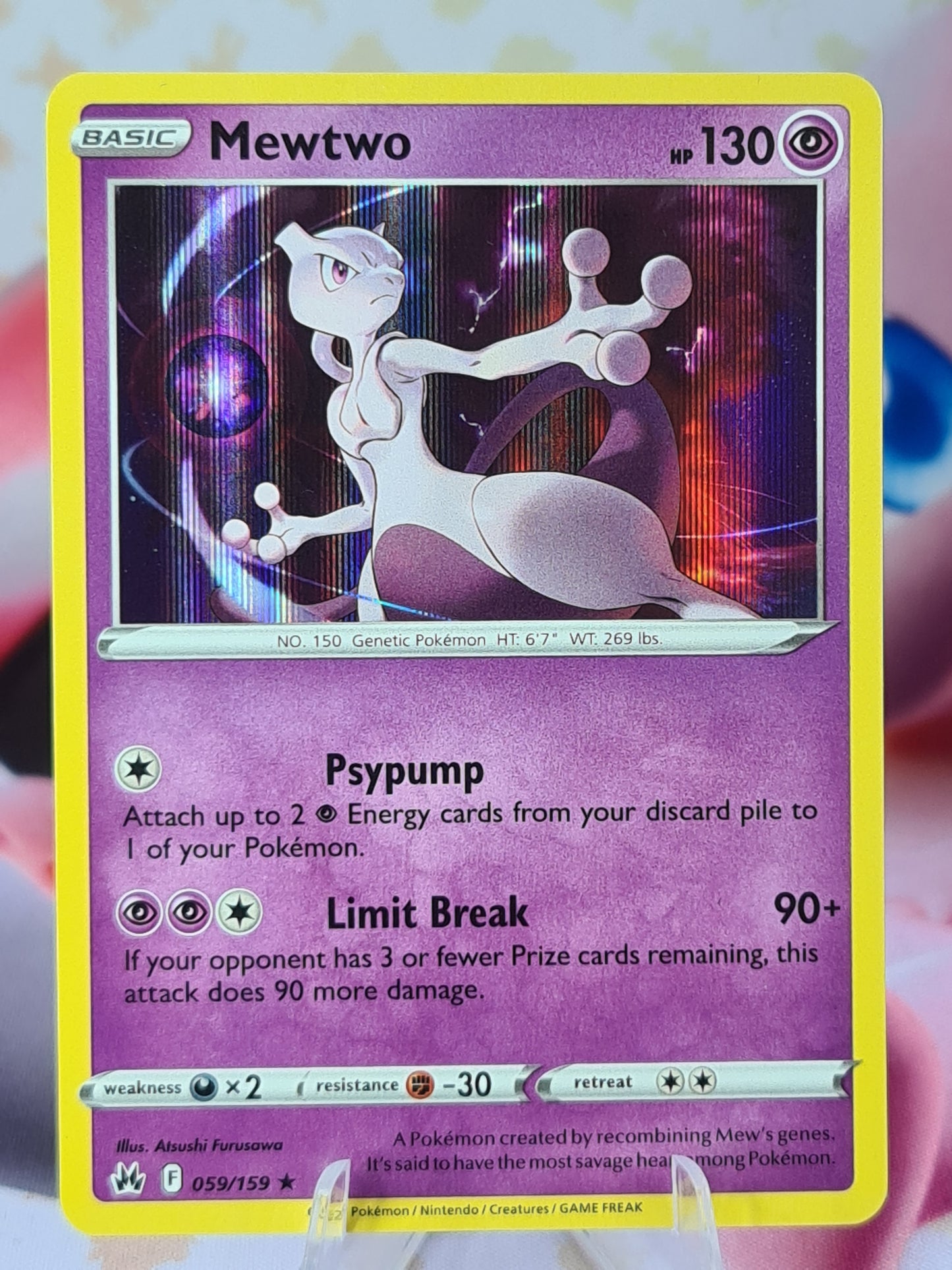 Mewtwo 059/159 Crown Zenith Holo