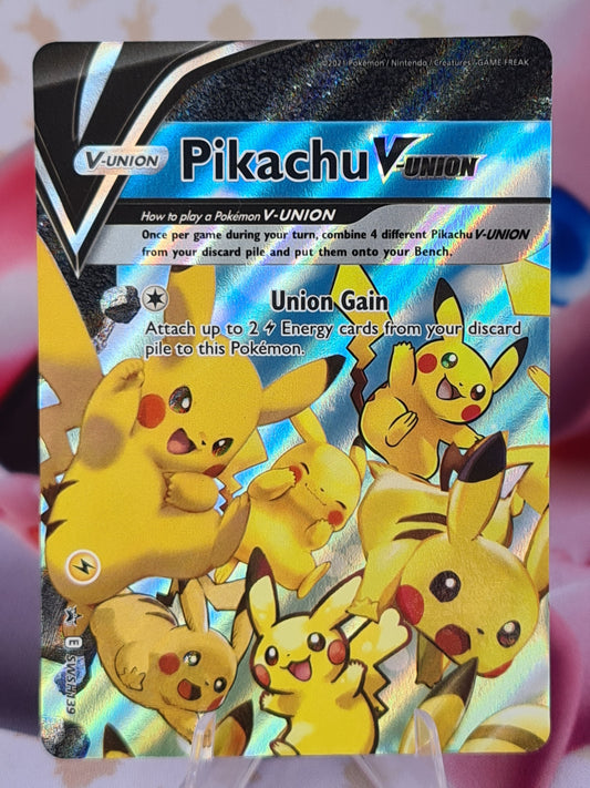 Pikachu V-Union Black Star Promo (complete)