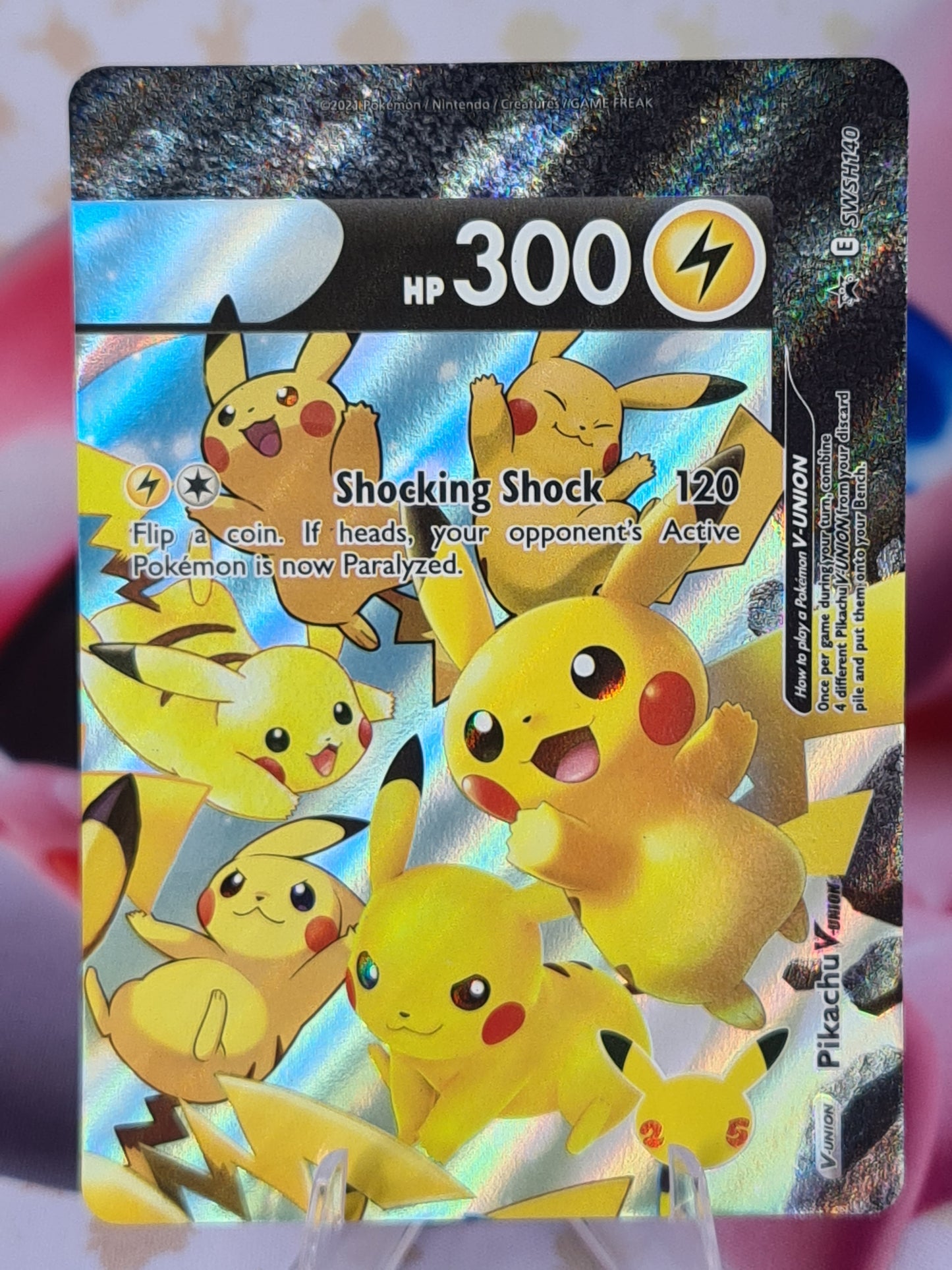 Pikachu V-Union Black Star Promo (complete)