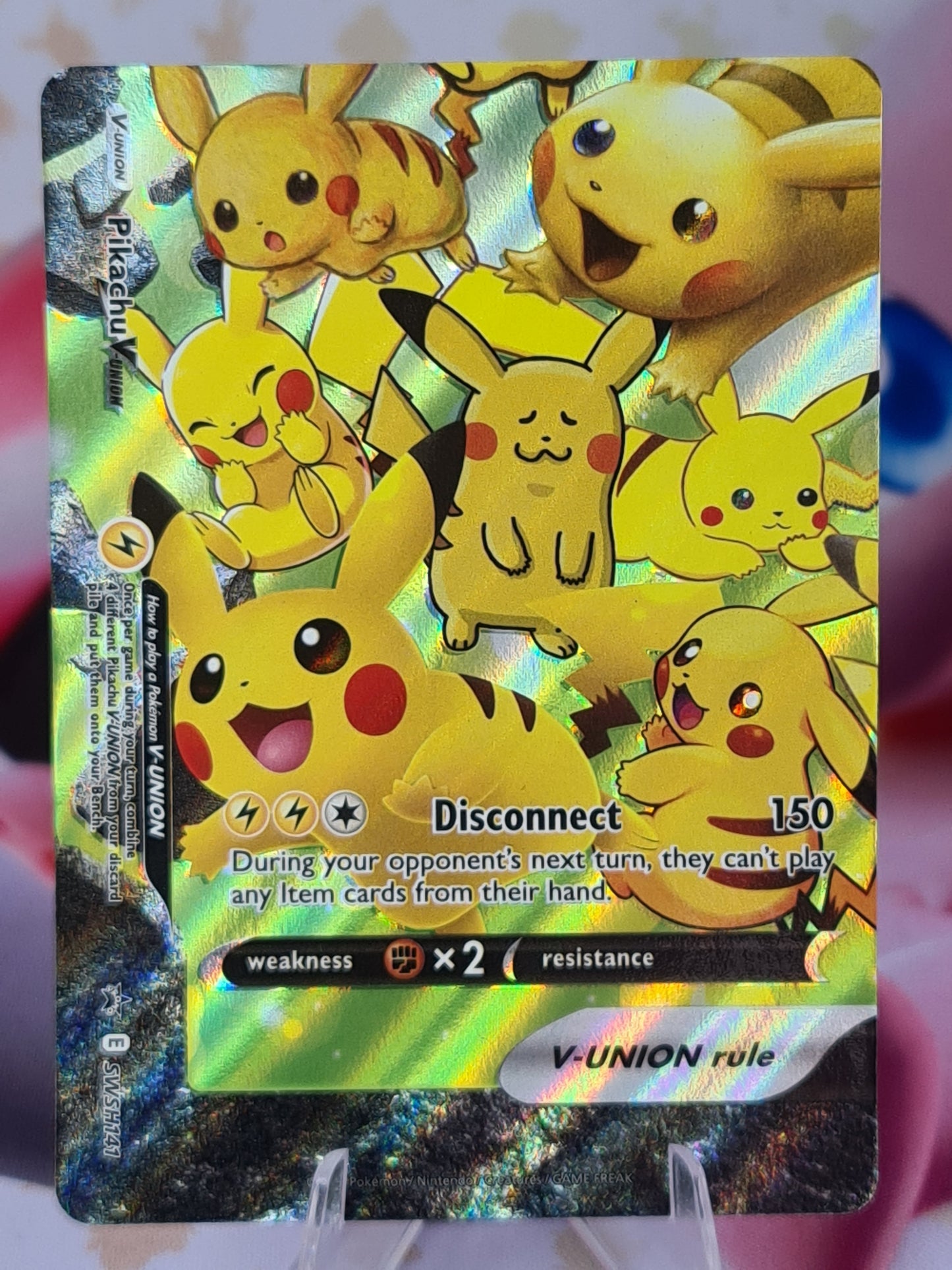 Pikachu V-Union Black Star Promo (complete)