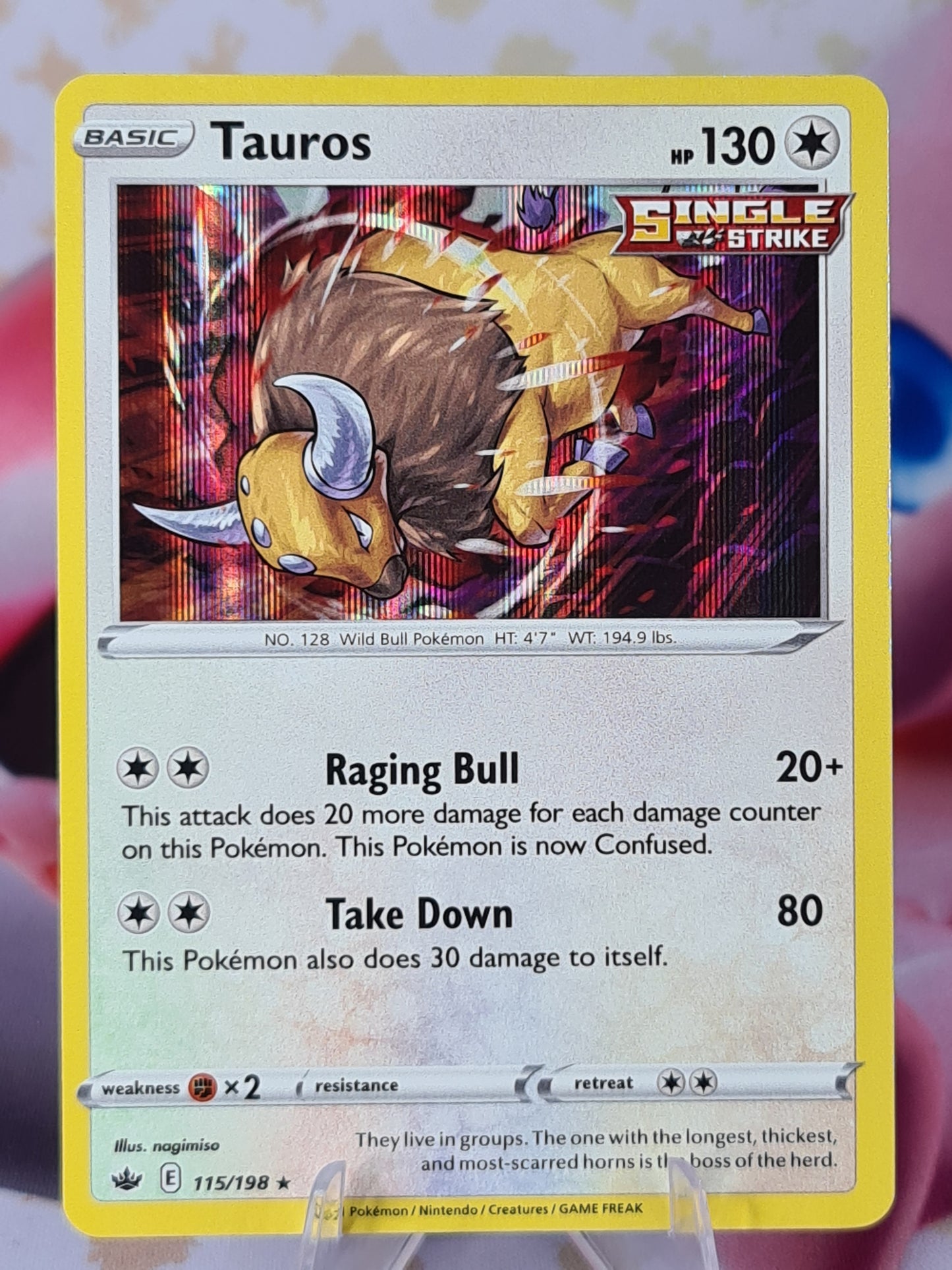 Tauros 115/198 Chilling Reign Holo