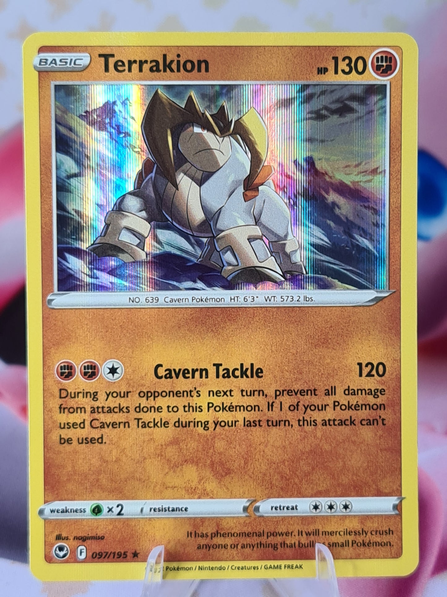 Terrakion 097/195 Silver Tempest Holo