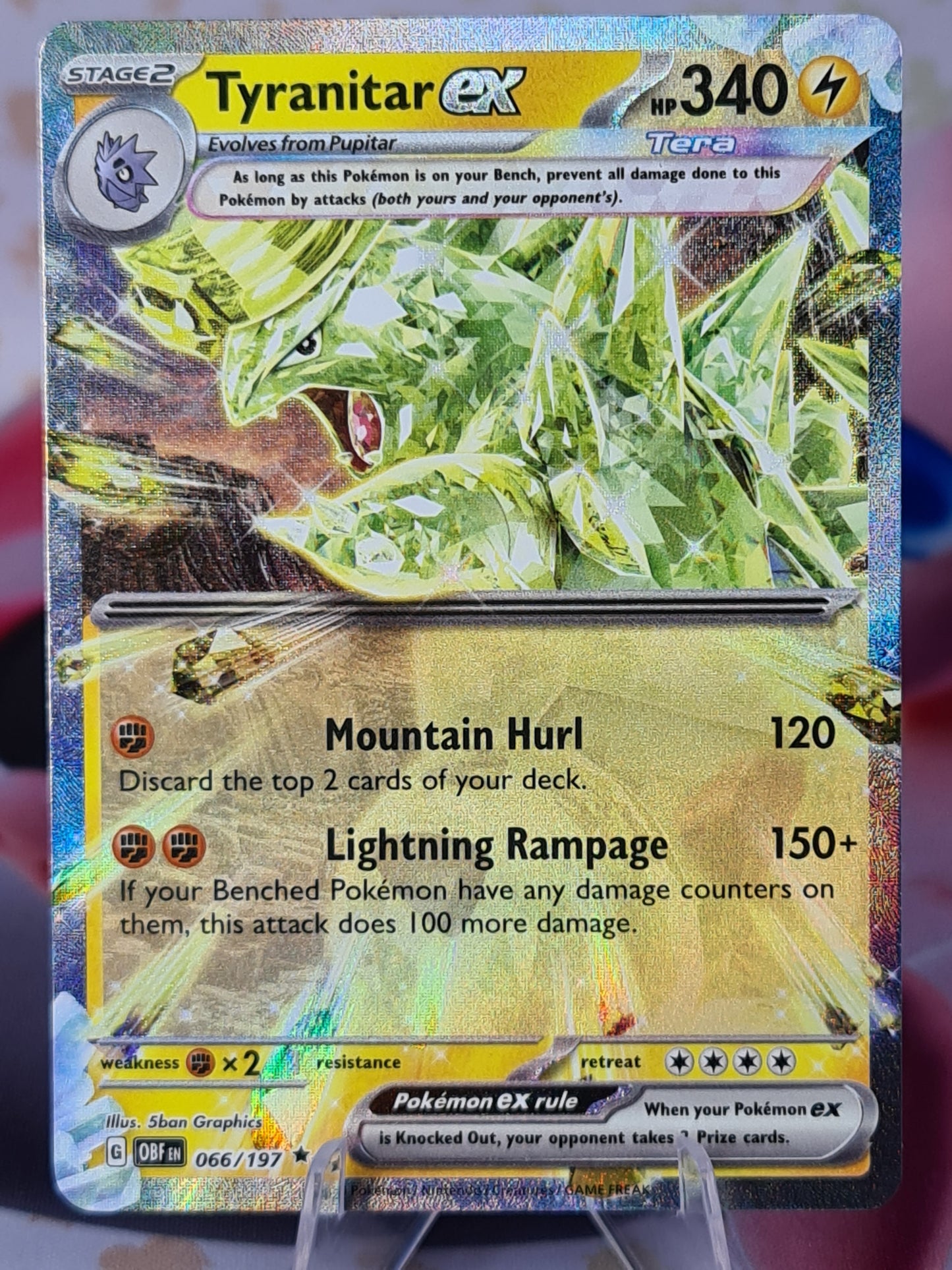 Tyranitar ex 066/197 Obsidian Flames