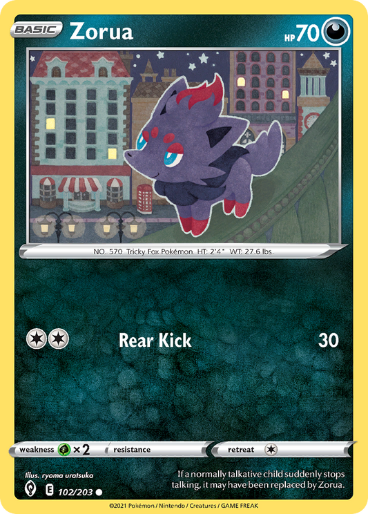 Zorua 102/203 Evolving Skies