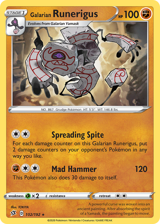 Galarian Runerigus 102/192 Rebel Clash