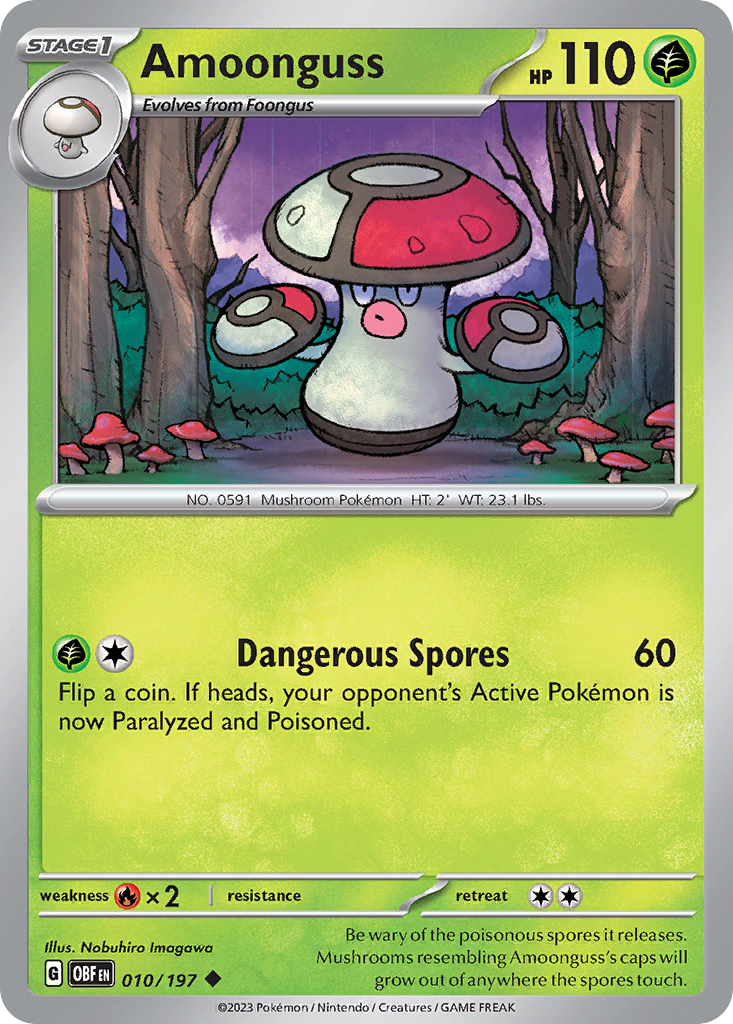 Amoonguss 010/197 Obsidian Flames