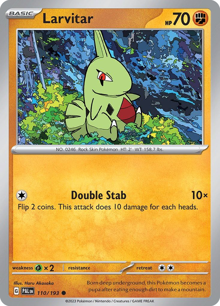 Larvitar 110/193 Paldea Evolved