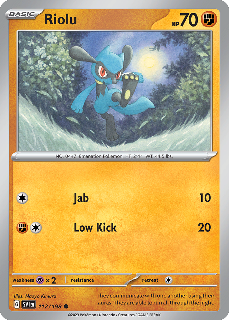 Riolu 112/198 Scarlet Violet