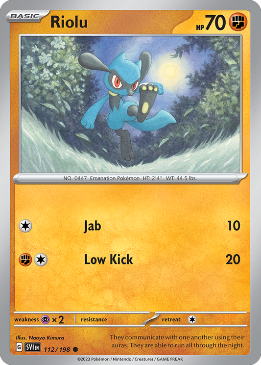 Riolu 112/198 Scarlet Violet