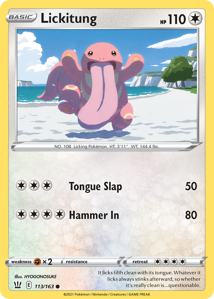 Lickitung 113/163 Battle Styles