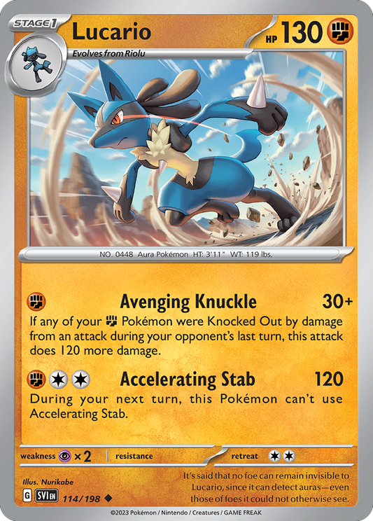 Lucario 114/198 Scarlet Violet