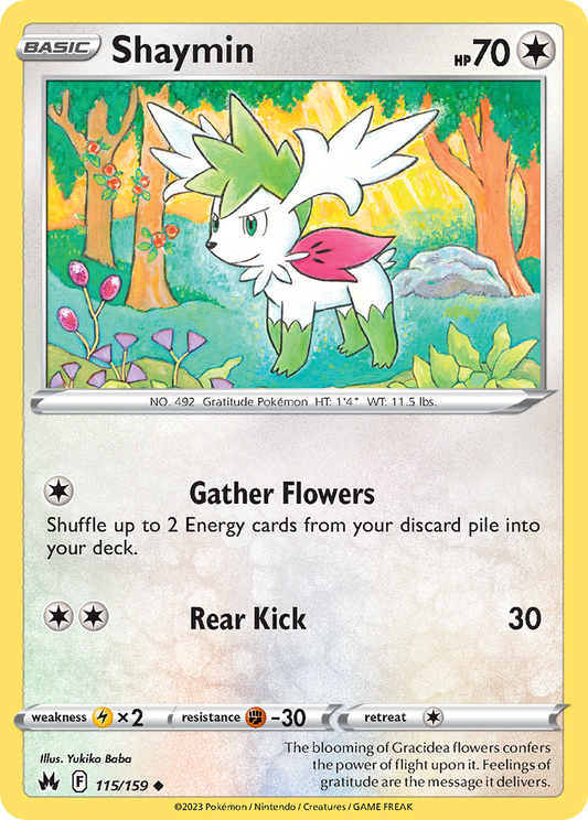 Shaymin 115/159 Crown Zenith