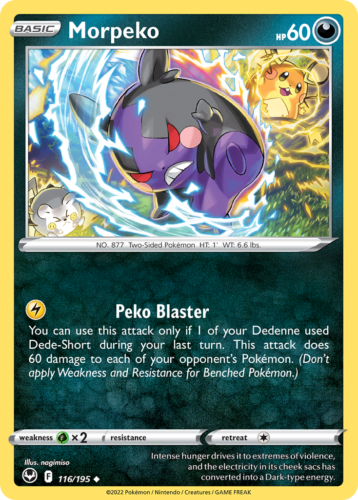 Morpeko 116/195 Silver Tempest