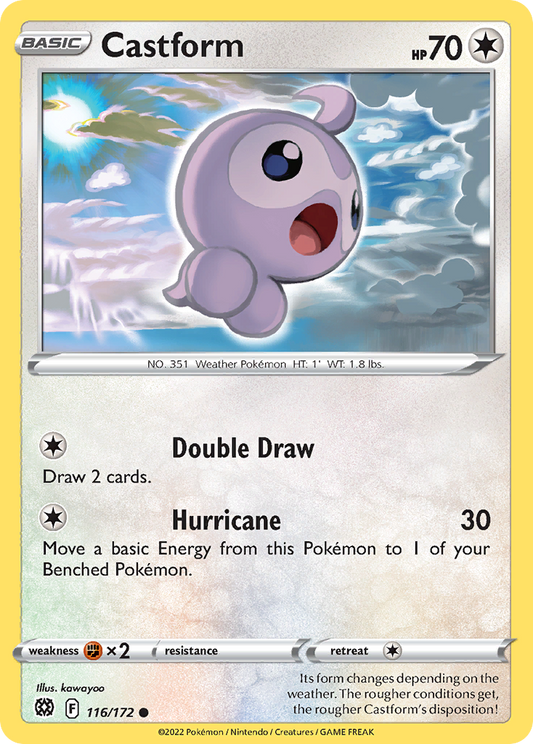 Castform 116/172 Brilliant Stars