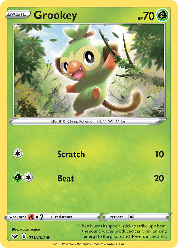 Grookey 011/202 Sword Shield