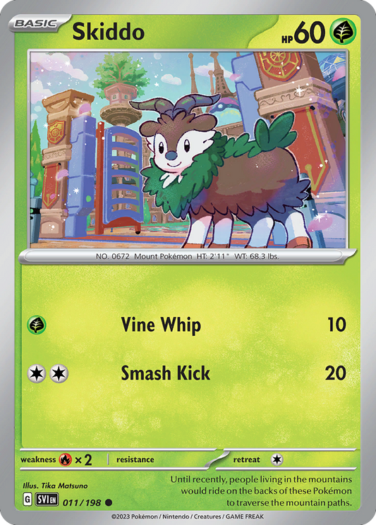 Skiddo 011/198 Scarlet Violet