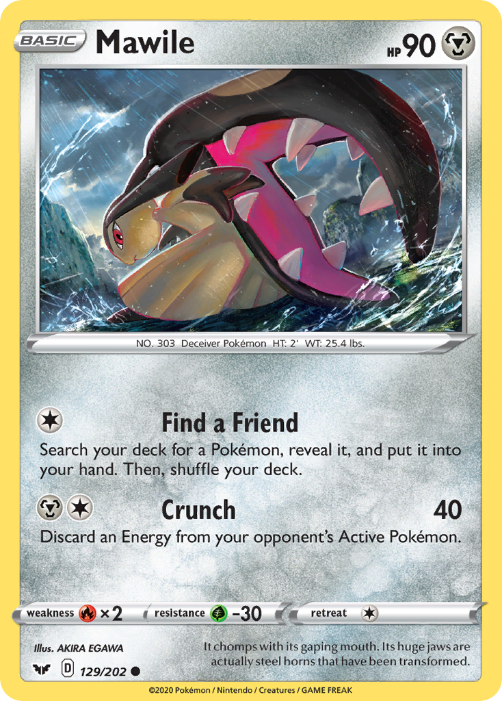 Mawile 129/202 Sword Shield