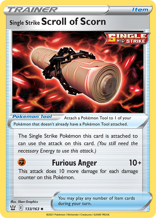 Single Strike Scroll of Scorn 133/163 Battle Styles