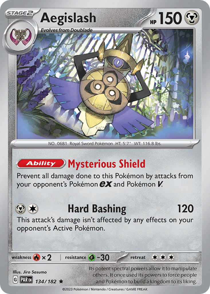 Aegislash 134/182 Paradox Rift Holo