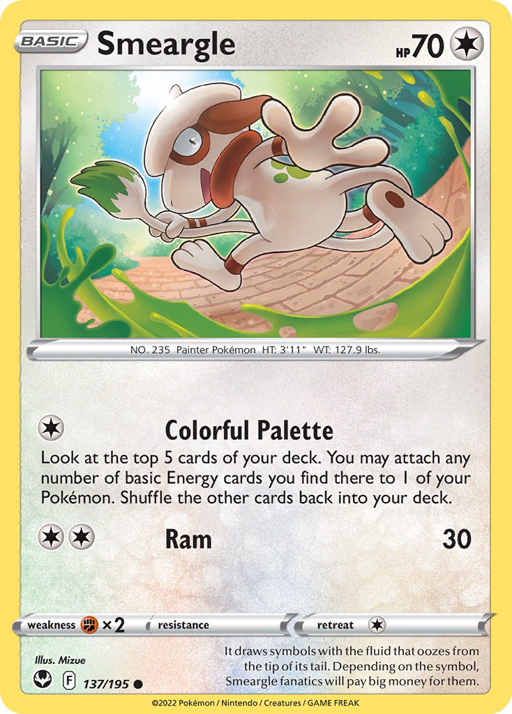 Smeargle 137/195 Silver Tempest