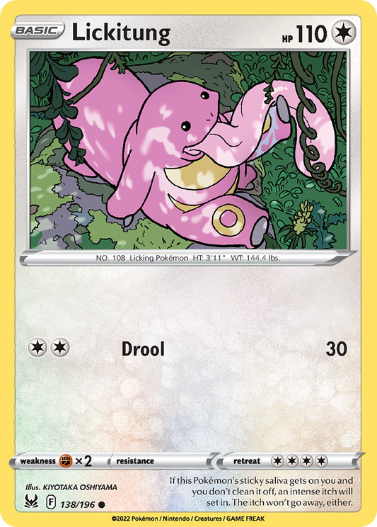 Lickitung 138/196 Lost Origin