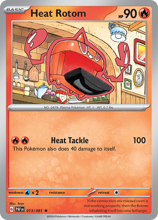 Heat Rotom 013/091 Paldean Fates Holo