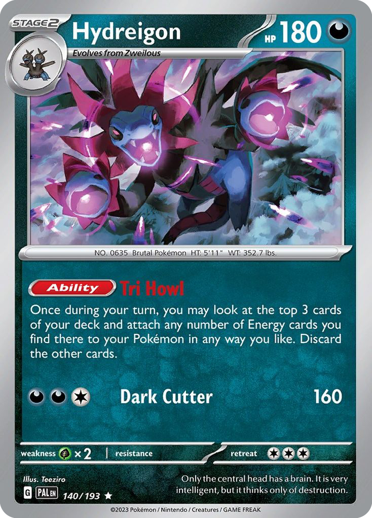 Hydreigon 140/193 Paldea Evolved Holo