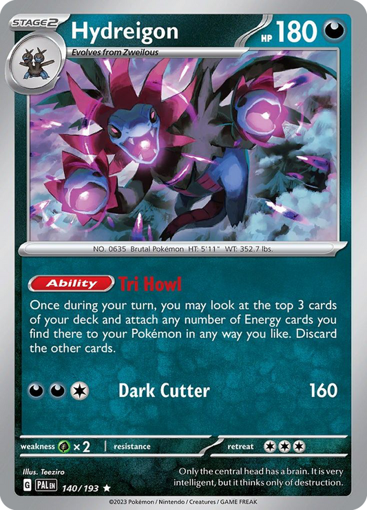 Hydreigon 140/193 Paldea Evolved Holo