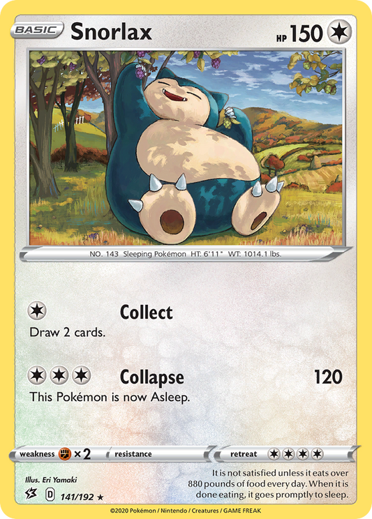 Snorlax 141/192 Rebel Clash