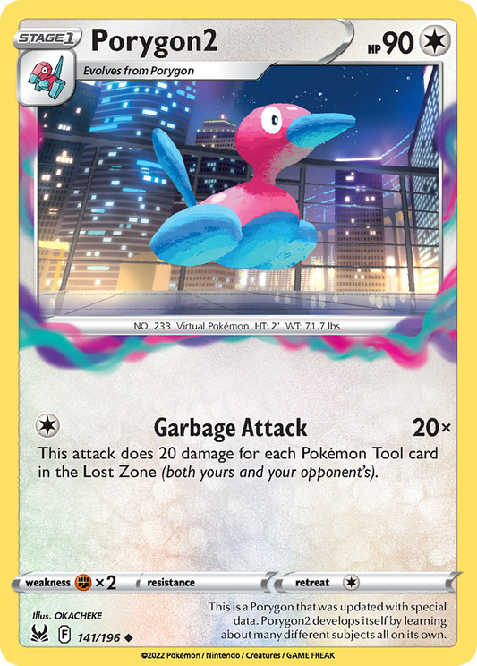 Porygon2 141/196 Lost Origin