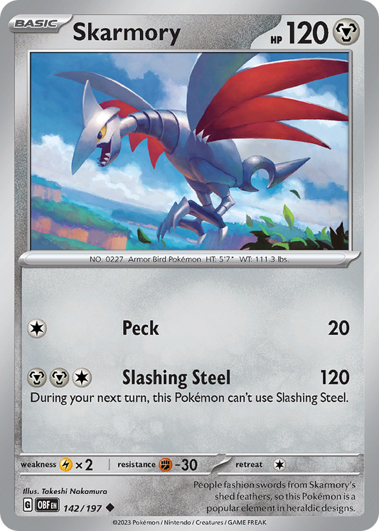 Skarmory 142/197 Obsidian Flames