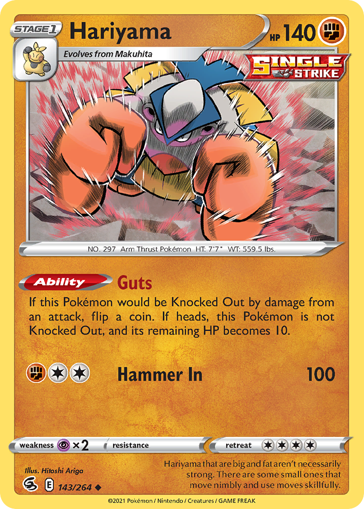 Hariyama 143/264 Fusion Strike