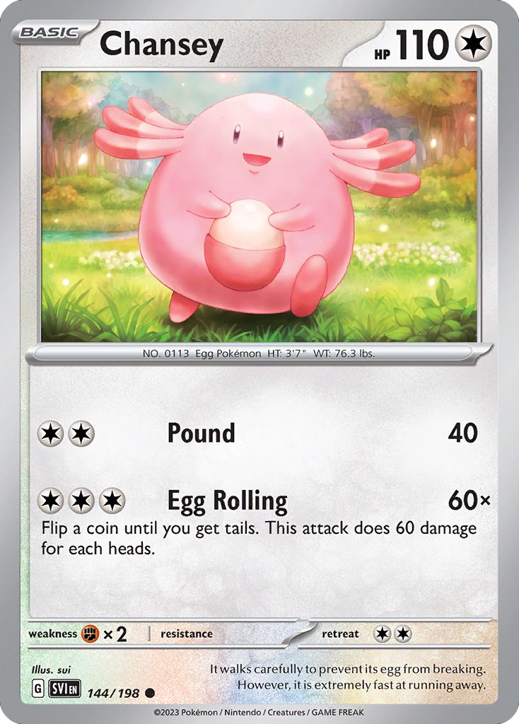 Chansey 144/198 Scarlet Violet